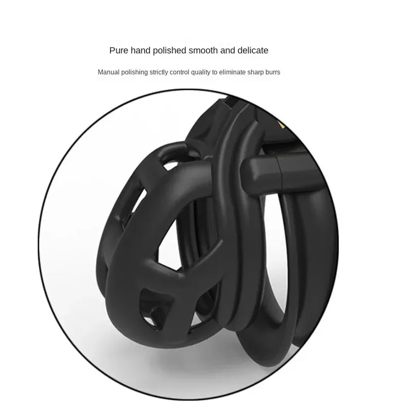 Manga de jaula de castidad masculina con anillos de resina para pene de 4 tamaños, dispositivos de jaula para pene discreto Sissy Femboy, productos para hombres y adultos