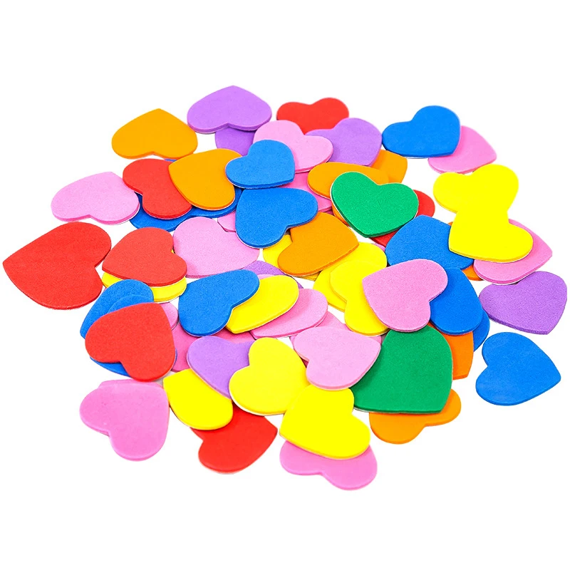 

Star Love Heart Smile Foam Self-Adhesive EVA Stickers Kid Toys Kindergarten Craft Material Kit Girls Boys Creative Art Education