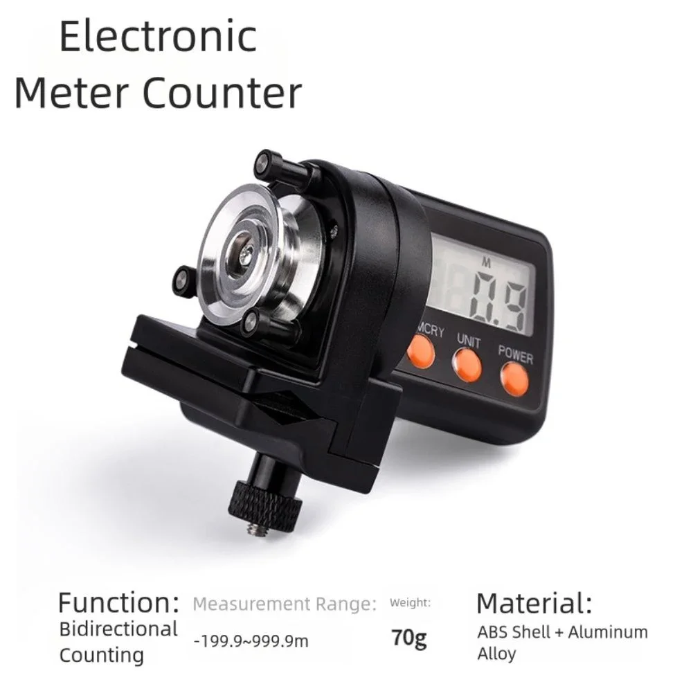

Digital Fishing Line Counter with BiDirectional Measurement Range 199 9 to 999 9 Meters for and Waterdrop Reels Fishing parts