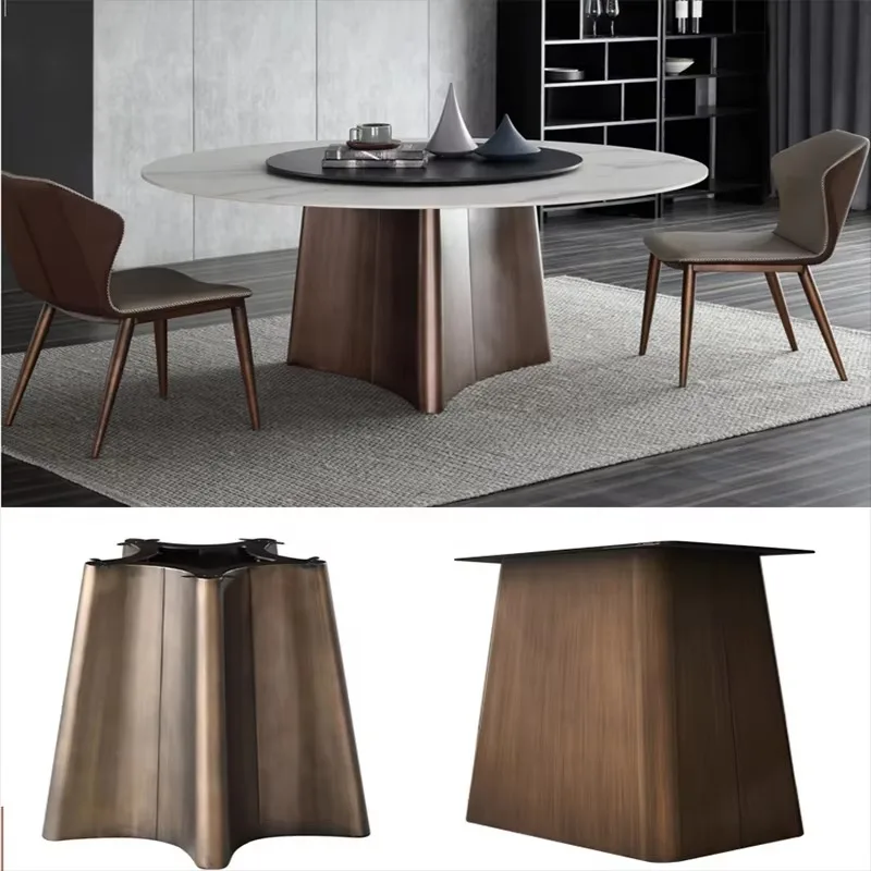 Design Stainless Steel Table Base Modern Gold Dining Metal Table Legs