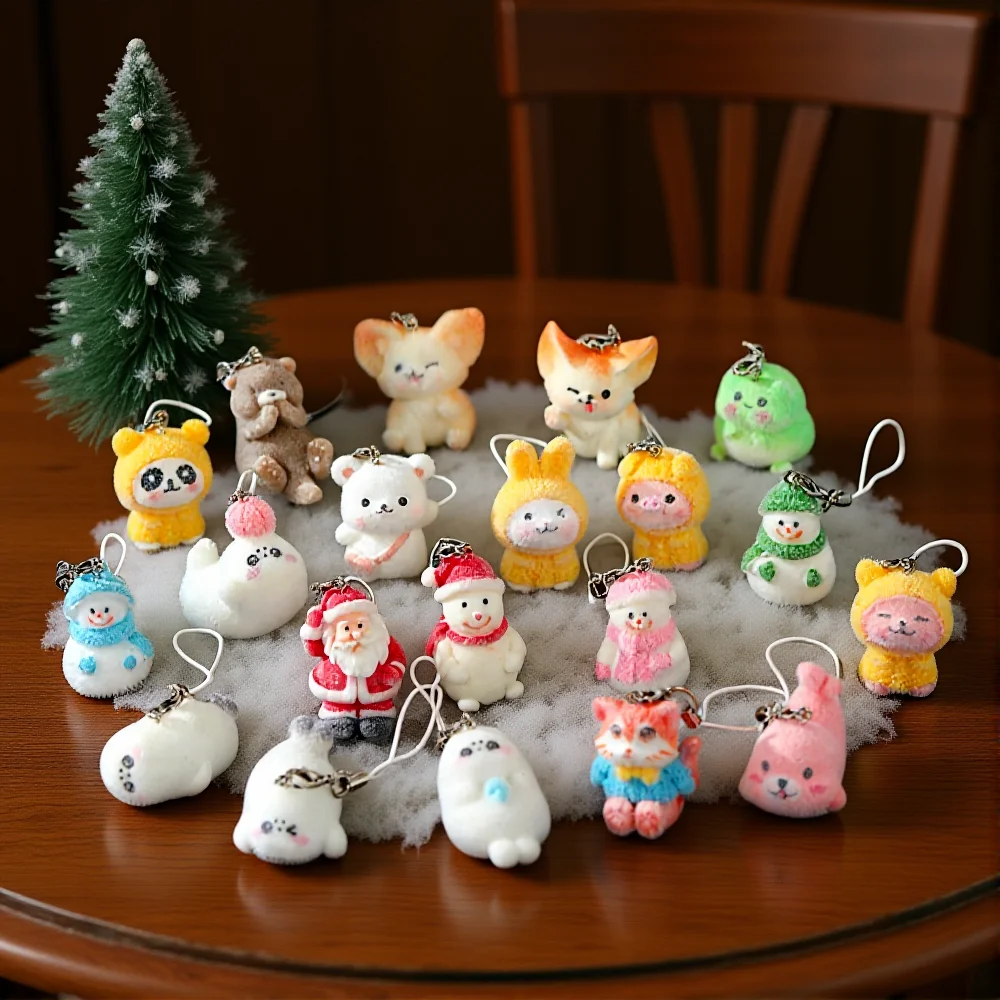 1-шт-пушистый-брелок-с-животными-из-смолы-милый-3d-медведь-морской-лев-снеговик-кукла-кулон-автомобильный-брелок-для-ключей-сумка-подвеска-ювелирное-изделие-подарок