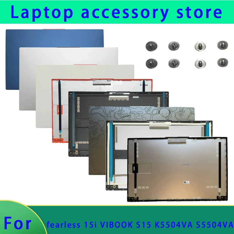 Convient pour sans peur 15i VIBOOK S15 K5504VA S5504VA écran LCD d'ordinateur portable couvercle supérieur couverture arrière écran OLED IPS ordinaire gris argenté