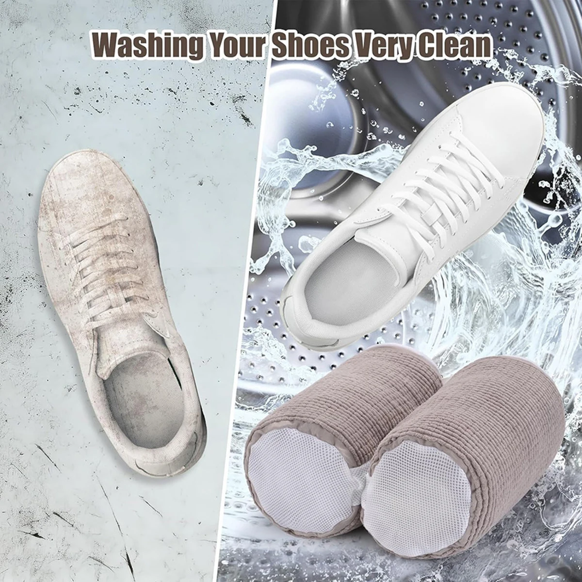 Reusable shoe washing bag, sneaker washing machine bag, washing machine The Lazy laundry bag net machine wash anti-deformation f