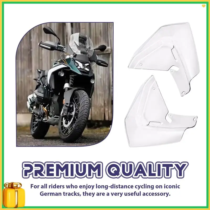 

Premium Motorcycles Lower Air Deflectors Air Deflectors For BMW R1300GS Side Spoilers Deflector Transparent