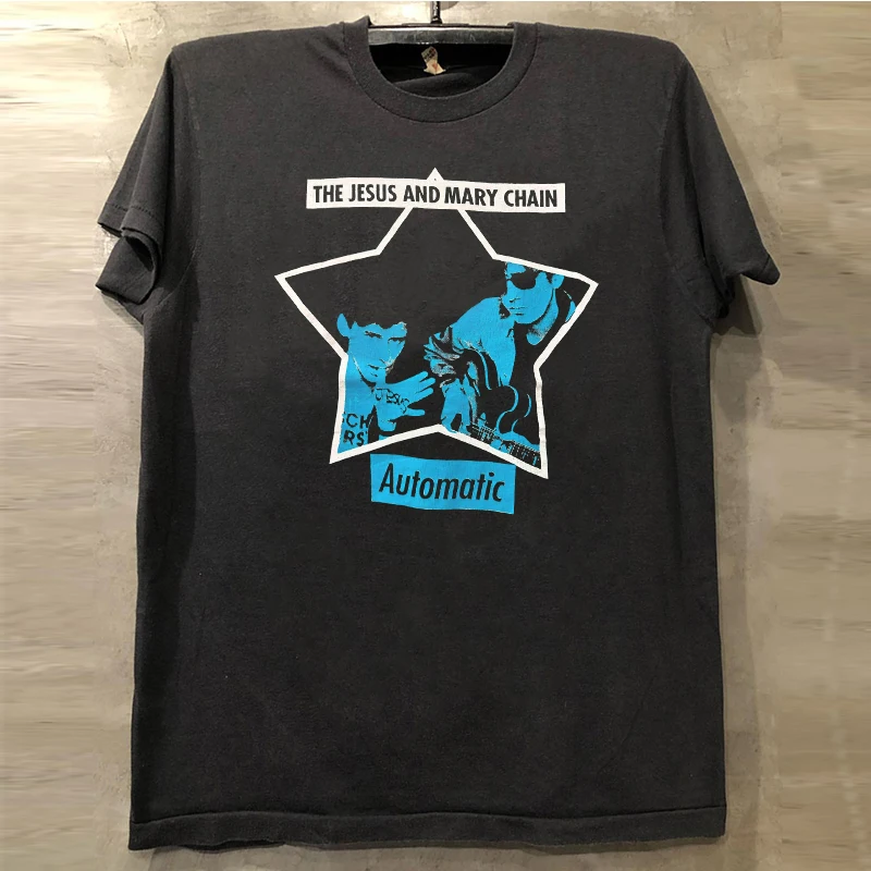 Vintage Jesus And Mary Chain Rock Band Cotton Short Sleeve T-Shirt Youth Fashion Summer Casual Loose Fit Printed Tee