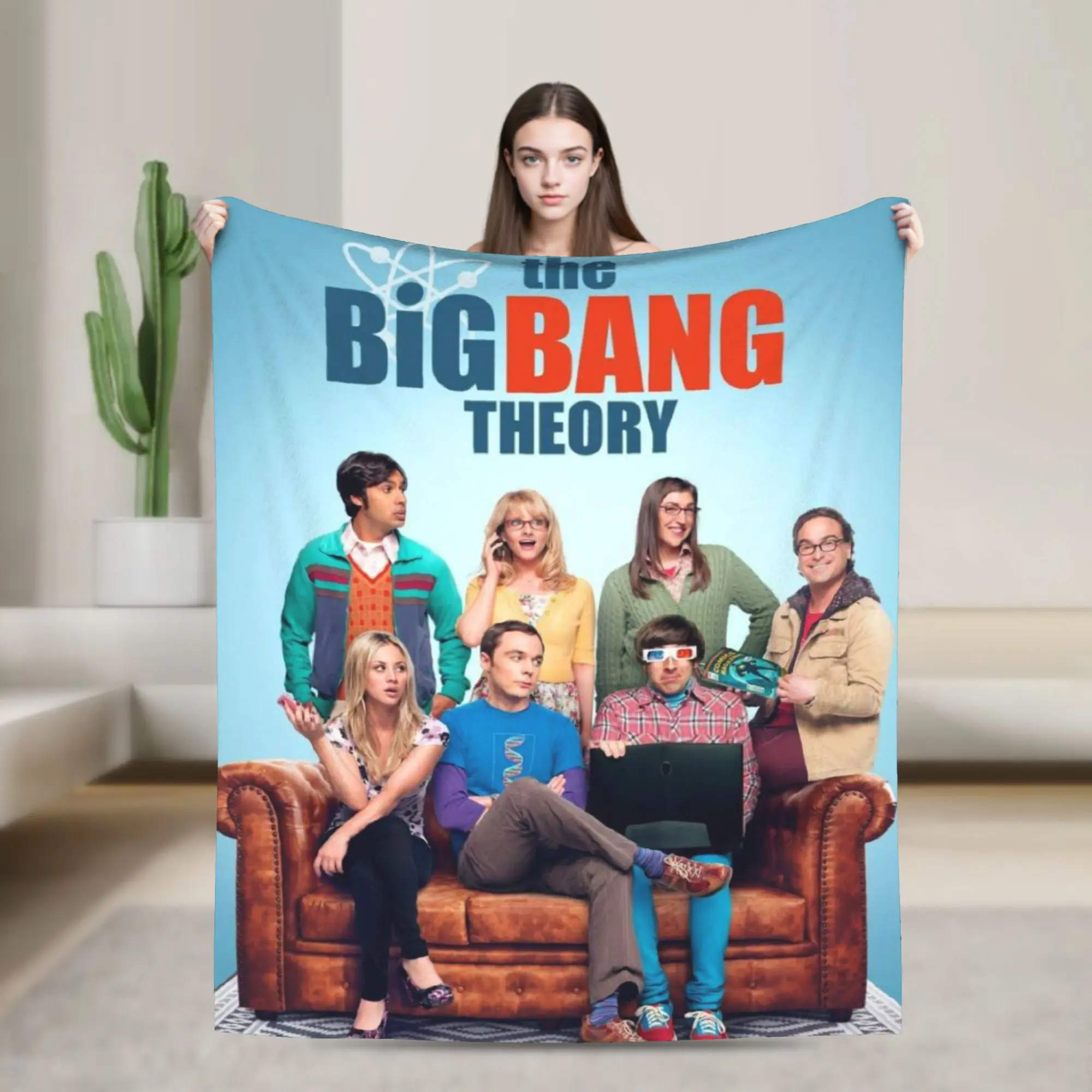 

The Bigs Bangs Theory Merch Blanket Super Soft Warm Throw Blankets for Bed 50x60 Inches Multiple Sizes Bedspread