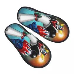 Custom Goldorak Grendizer Soft Memory Foam House Slippers Women Anime UFO Robot Goldrake Comfy Warm Anti-skid Sole Slipper