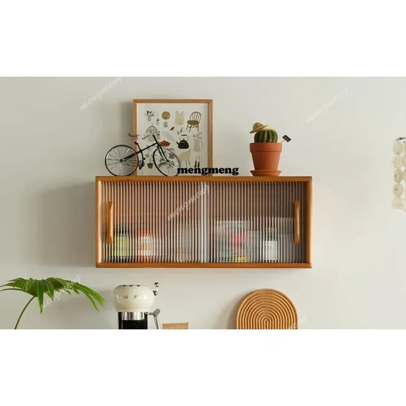 

Retro Chinese furniture, cherry wood storage, entrance cabinet, Nordic Japanese solid wood dining side cabinet, all solid wood