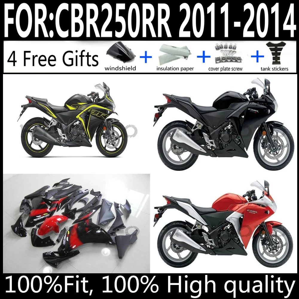 

New ABS Fairing Set Fit For Honda CBR250RR 2011 2012 2013 2014 CBR 250 RR 11-14 Full Bodywork Kit Injection Molded