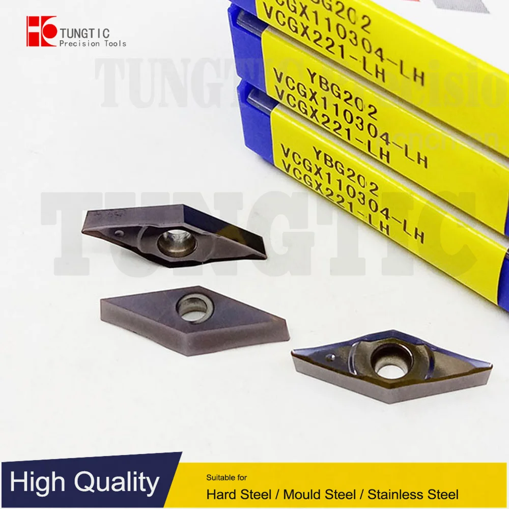 

TUNGTIC VCGX110304-LH VCGX 110304-LH Turning Inserts Carbide Cutter For Cast Iron