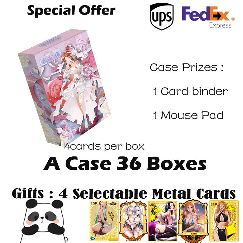 Special Offer Goddess Collection Card Wedding Box Charming Goddess 3 Heaven-given Marriage Series Hobby Waifu CCG Doujin Card