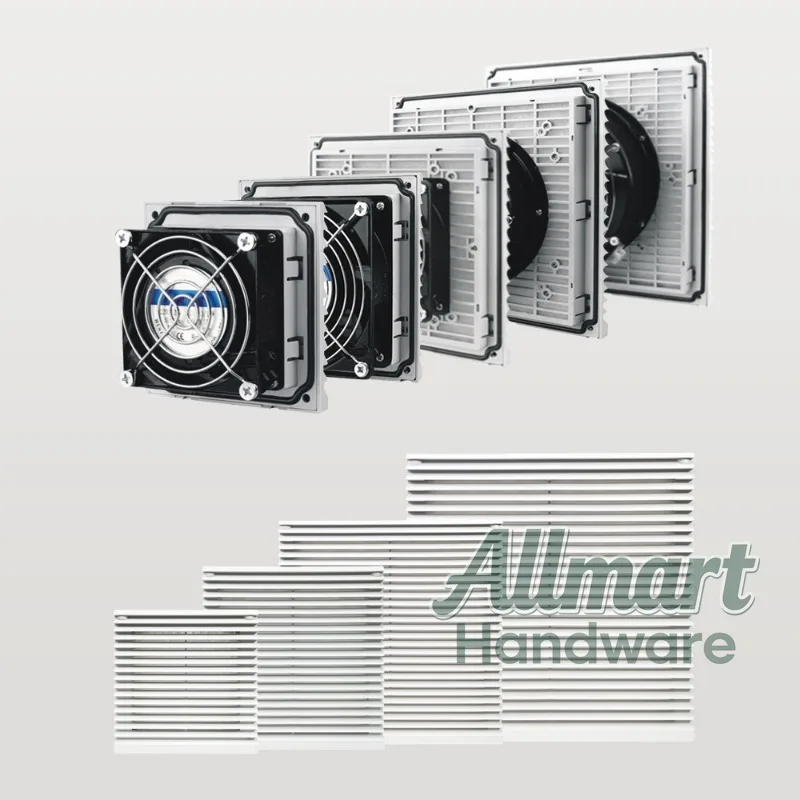 Control box high air volume exhaust fan distribution box, louver switch cabinet heat dissipation filter group high air volume