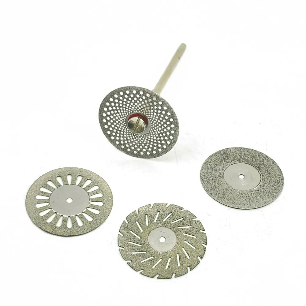 Dental Lab Polishing Shank Mandrel Burs Emery polishing kit Disc Cutting Double Side Disk Tool Dentistry Polishing Tools