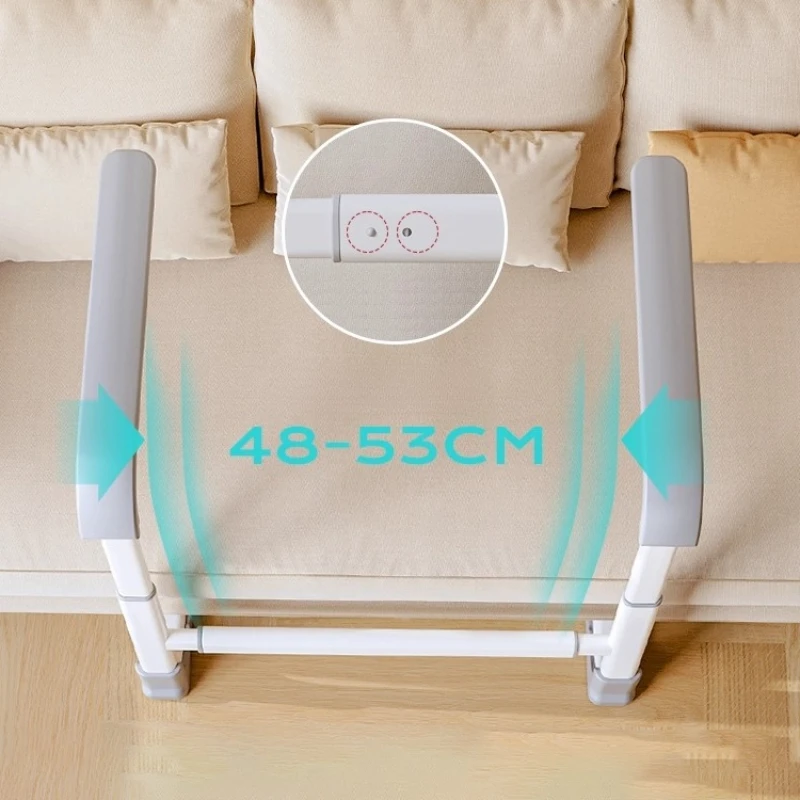 Elderly Assist Handrail, Sofa & Toilet Standing Aid, Non-Slip Safety Support Frame, Tool-Free Installation, Adjustable Height