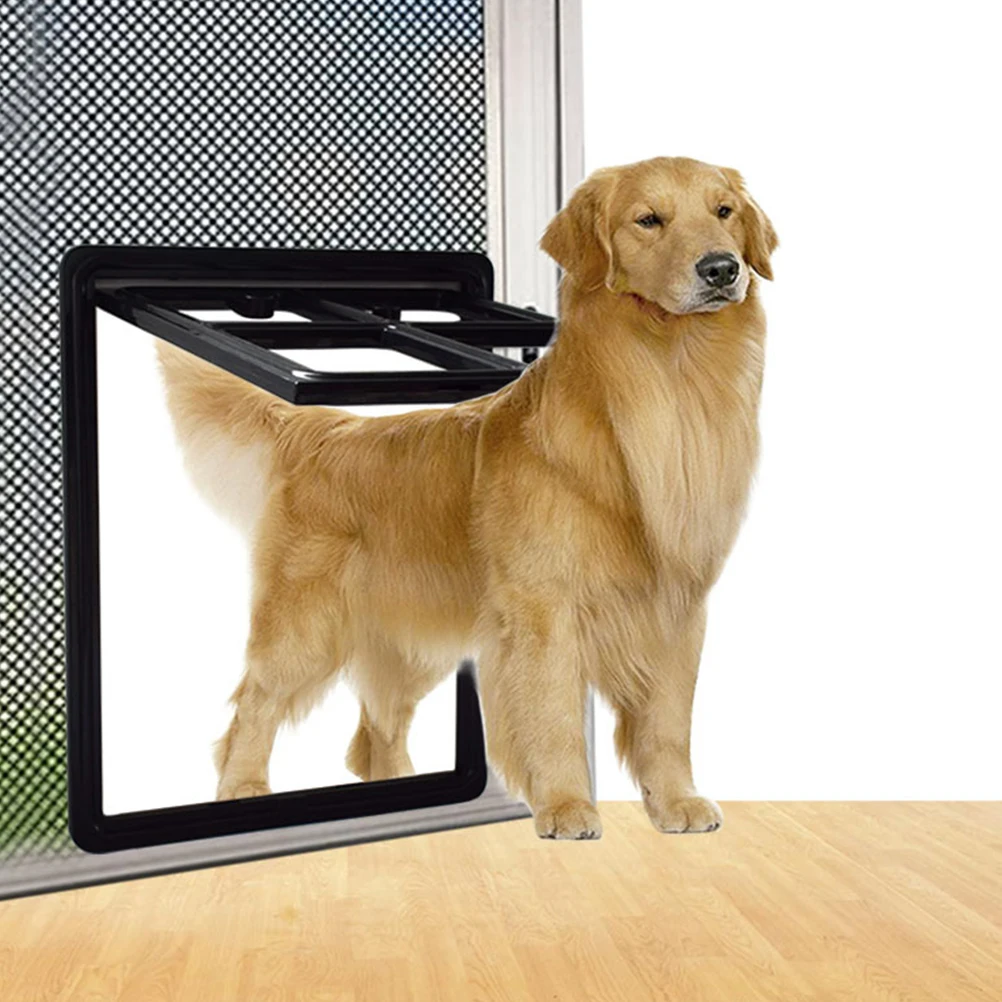 

Screen Door For Cat Dog Durable Hanging Gate Windproof Mosquito Proof Latch Function Creative Window Hole Pet Supplies Small Pet
