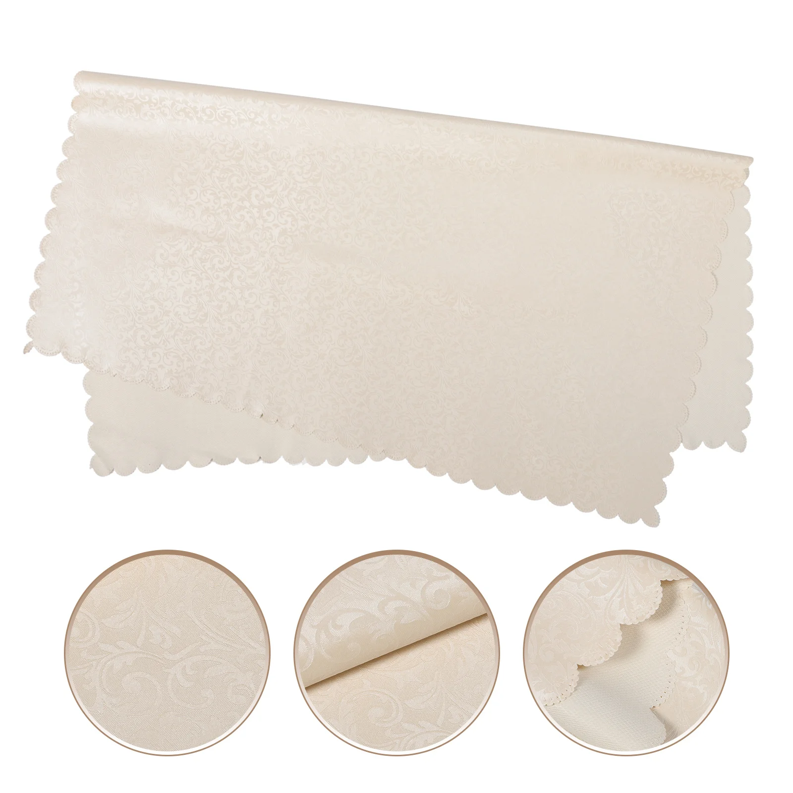 

Waterproof Table Cover PVC Oil-Proof Heat-Resistant Tablecloth for Kitchen Dining Room Cafe Office Home Decor Protection