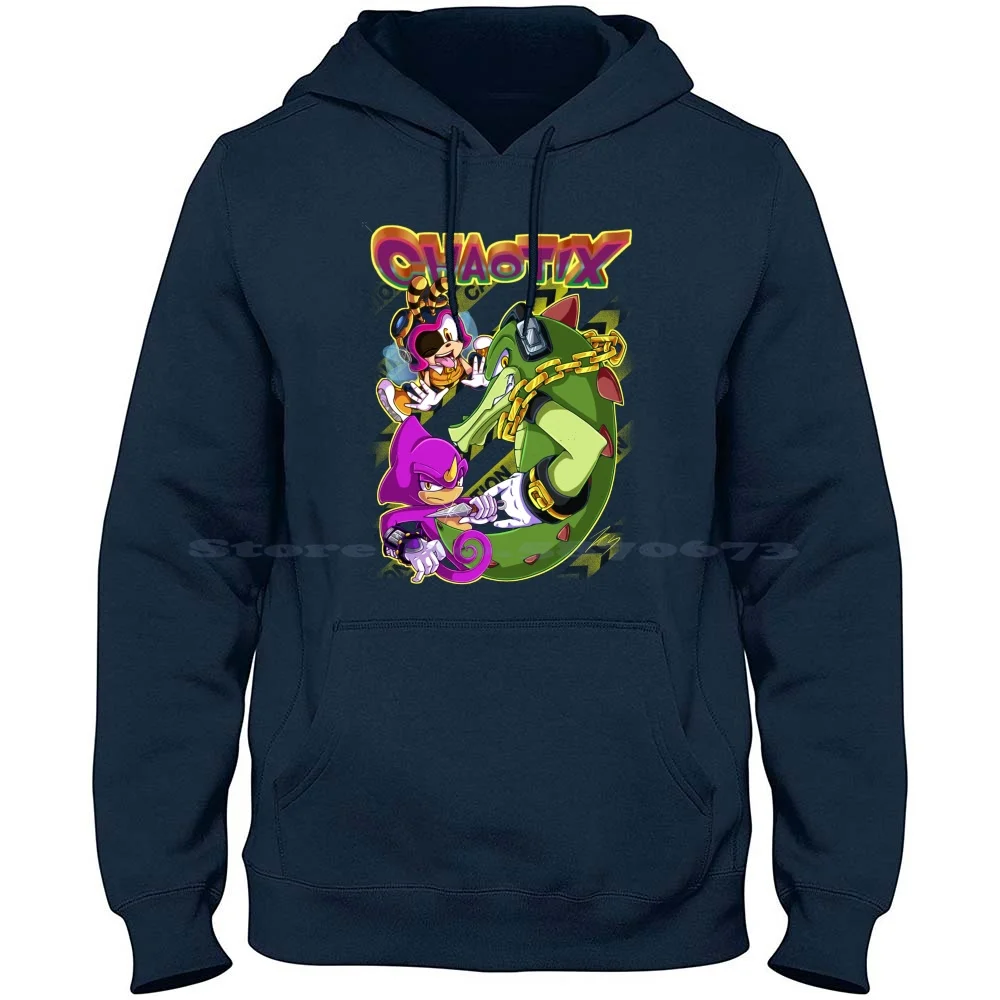 Heroes-Team Chaotix 100% Cotton Hoodie T Shirt Heroes Team Chaotix Gamecube Retro The Hedgehog Comics Espio The Chameleon