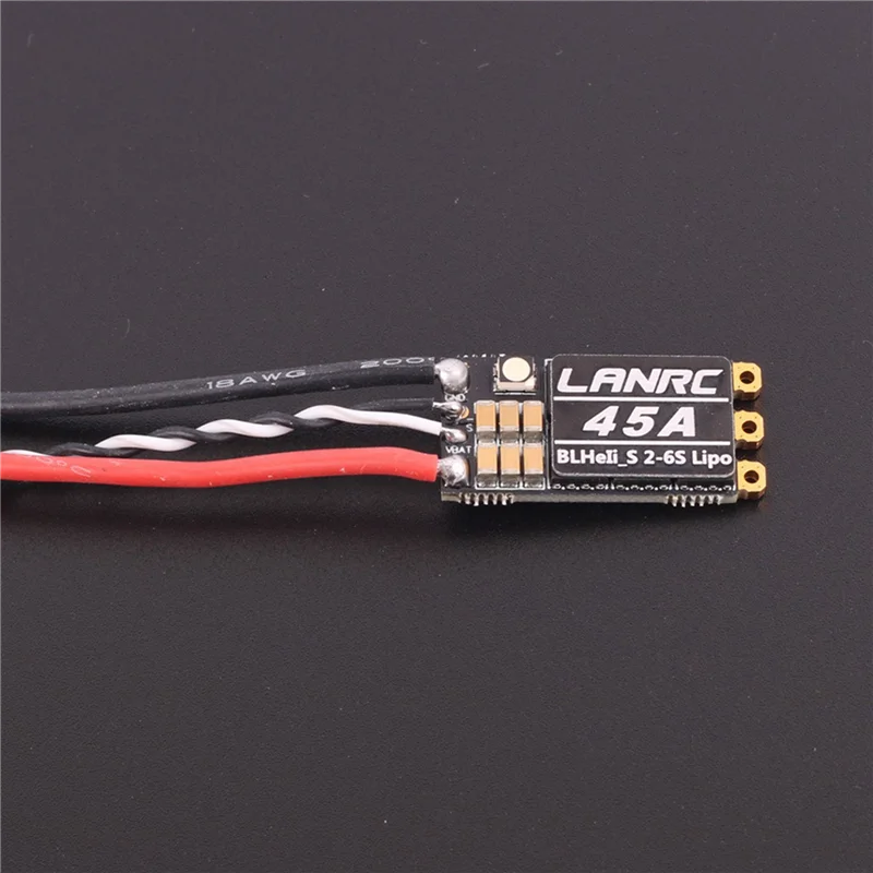 A52T 3X Blheli S 2-6S Lipo 45A Brushless ESC Built-In Programmable RGB LED D-Shot 150/300/600 ONESHOT125