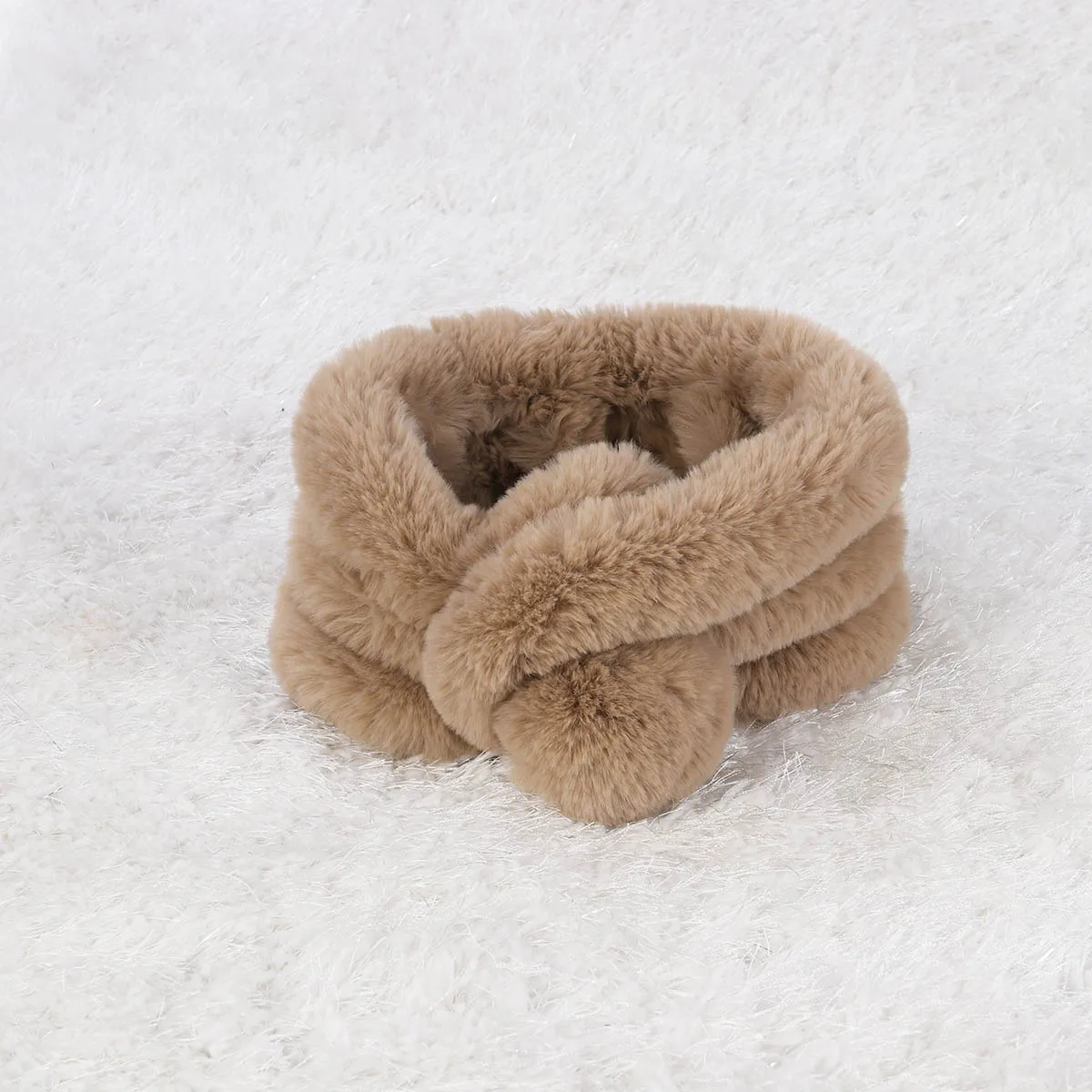 

Imitation Rabbit Scarf Warm Collar for Women Winter Casual Blanket Student