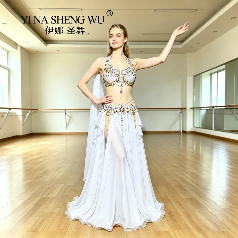 Customized Belly Dance Costumes Heavy Industry Oriental Dance Performance Dress Opening Dance with a Big Skirt Display