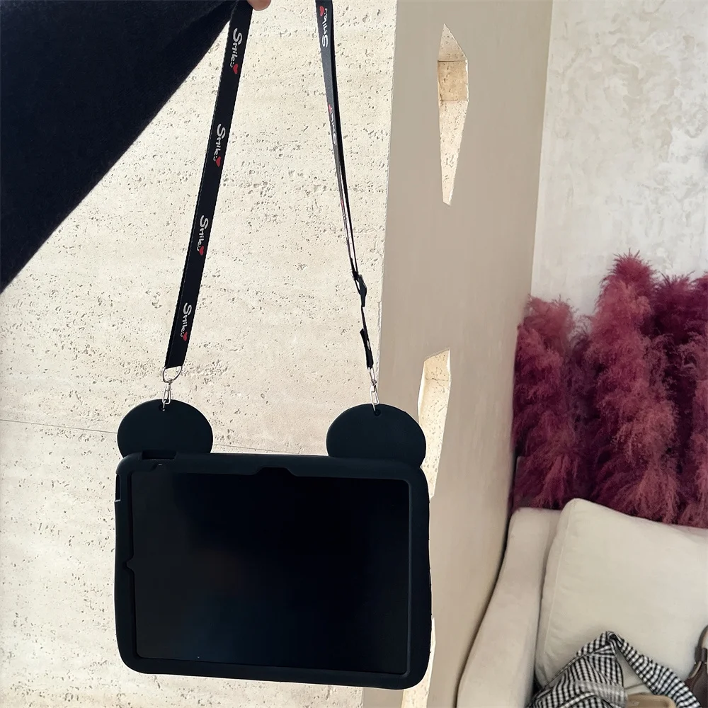 لباد الهواء 1 2 3 4 5 6 10.9 برو 11 10 9 8 7th A16 حافظة أطفال لطيف ثلاثية الأبعاد الكرتون ميني سيليكون اللوحي واقية #5