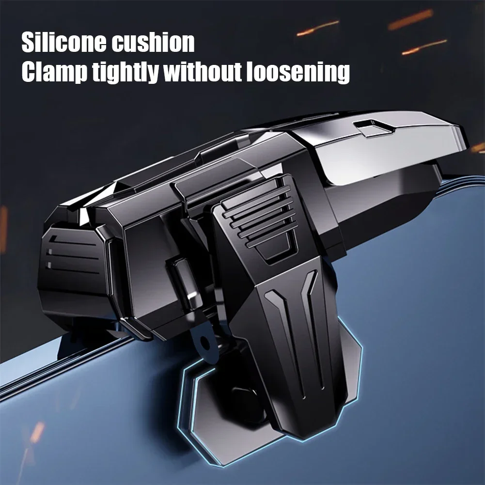 Schwarzer mobiler Controller für Gamer, Game-Controller, praktischer, rutschfester mobiler Gaming-Trigger für Pubg Alloy Key Shooter, tragbar