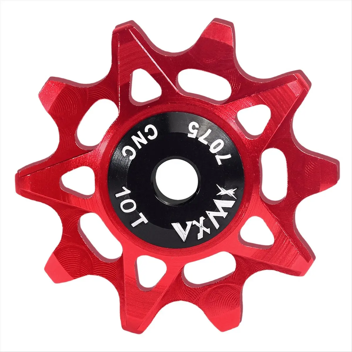 A74U VXM 10T Derailleur Pulley Wheel with Positive Negative Teeth Ceramic Bearings Cycling Componen Red