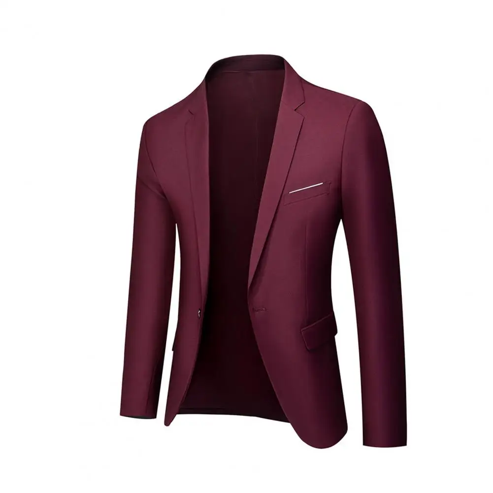 Men Suit Men Suit Daily Wear Elegant Men's 3d Tailored Suit Set for Wedding Party Business Events Lapel Long Sleeve Coat for Men