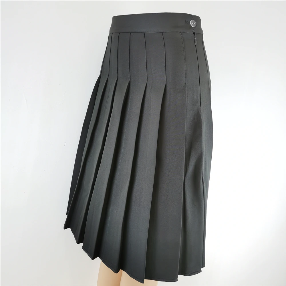 58cm Long Pleated Long Skirt Korean Fashion Clothing Black White Plus Size Cosplay for Women Harajuku Gothic Y2k Skirt