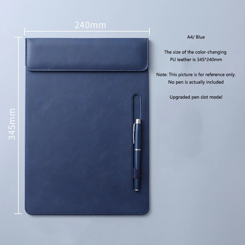 A4 Folder Strong Magnetic Leather Board Clip Office Meeting Writing Board Office Supplies Hotel Signature Single Board