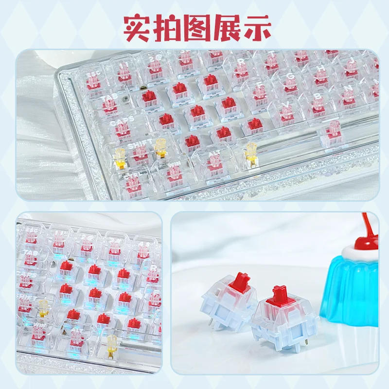 Ainbell Kailh Apple Dog Custom Mechanical Keyboard Switch HiFi Mahjong Creamy Sound Hot Swap Switches for Office Typing view 4