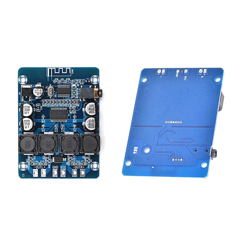 【مفاجأة】XH-M314 2 قطعة DC12-28V لوحة مضخم الصوت TPA3118D2 عالية الطاقة دعم بلوتوث 45 واط + 45 واط الإخراج