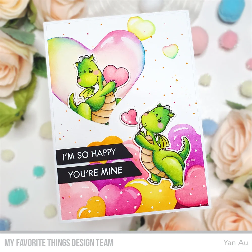 Monster Love New Metal Cutting Dies And Clear Stamps For DIY Handmade Paper Card Decoration Craft Paper Planes Dies Valentine\'s