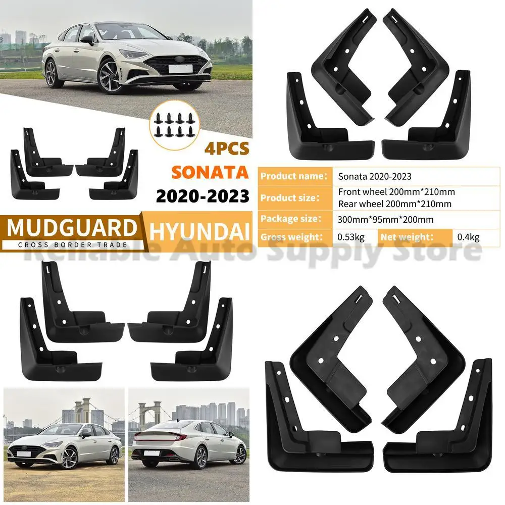 

For Hyundai Sonata 10th Generation 2020 2021 2022 2023 Mud Flaps Rubber Fender Liner Auto Accessories Premium Quality Durable Pr