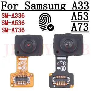 Bilashmart Home Button Menu Return Key Fingerprint Sensor Flex Cable With Power Button Samsung Galaxy A33 A53 A73 A736B A536B A336B