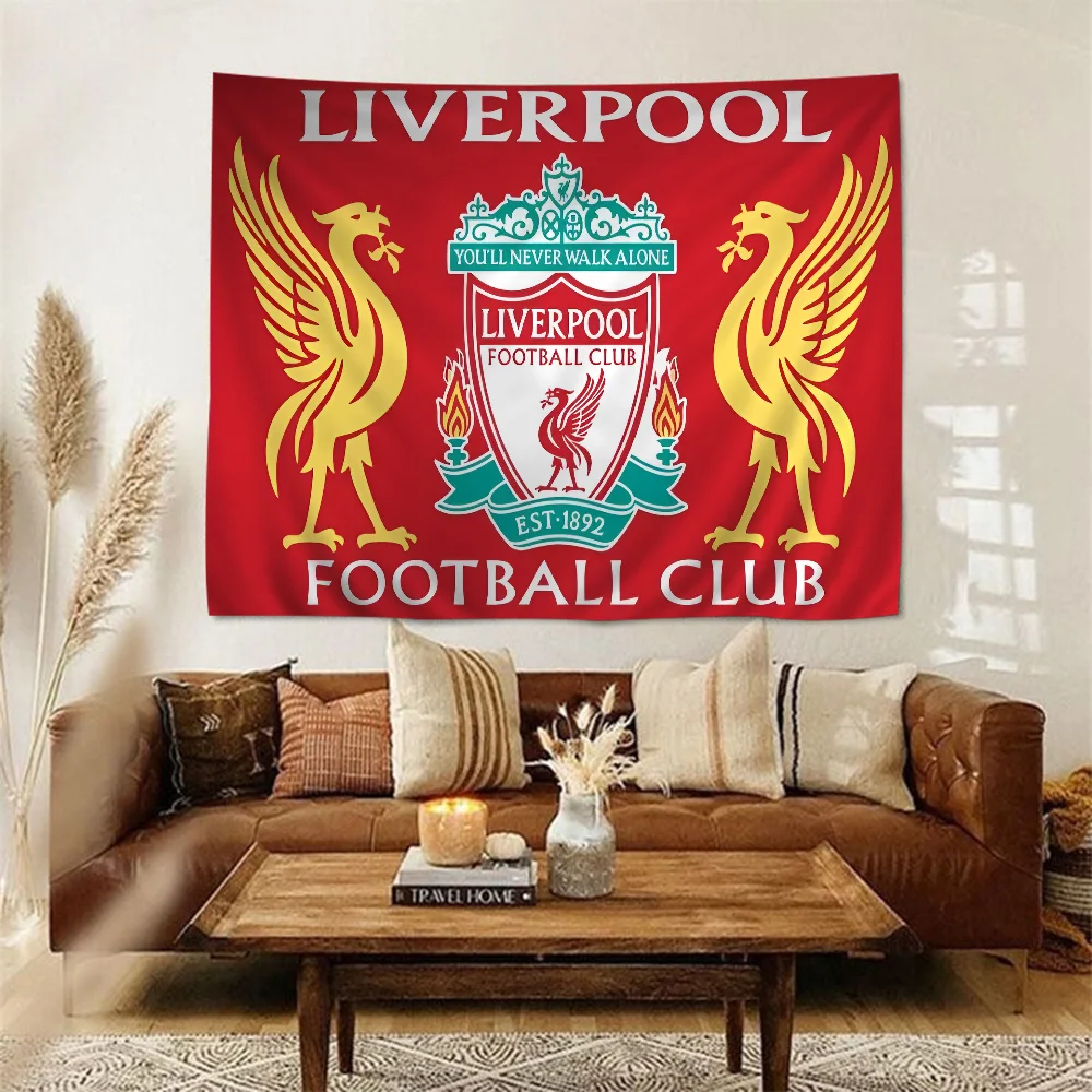 L-Liverpool F.C Soccer Club Chart Tapestry for Living Room Home Dorm Decor Art Home Decor