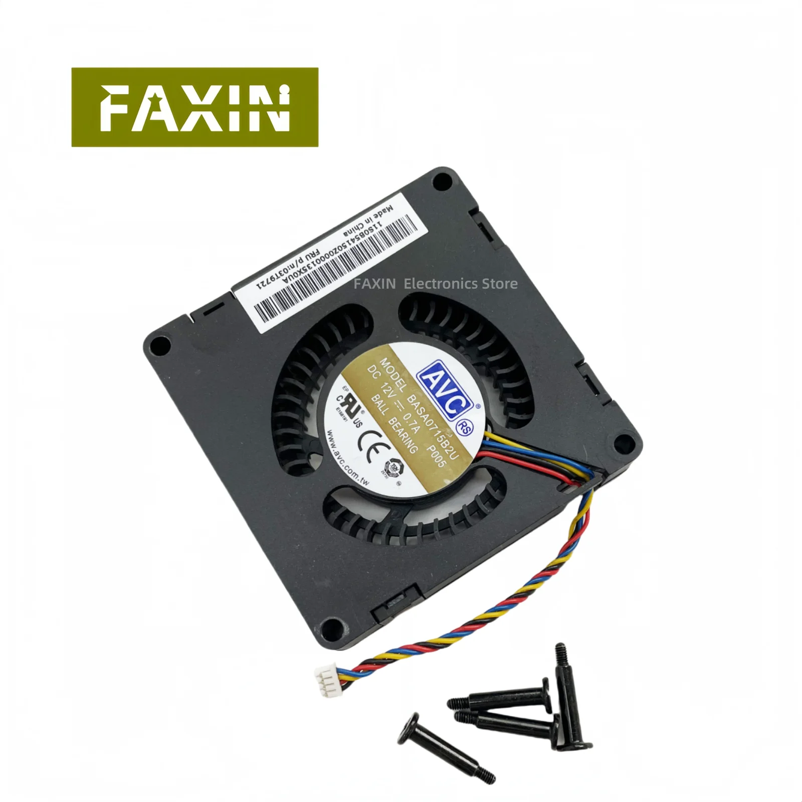

Original used For Lenovo M92p laptop CPU Cooling fan AVC BASA0715B2U 03T9721 Cooler Fan