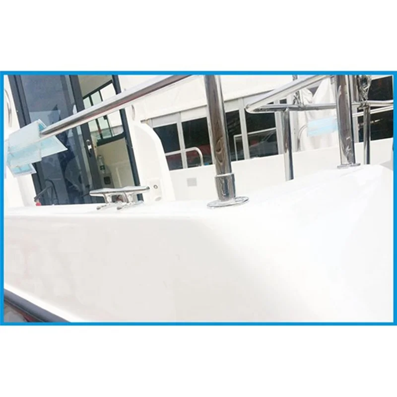 

316 Stainless Steel 90 Degree Marine Handrail Fittings Round Post Rowing Tube Mount For 32 Diameter Tube Durable