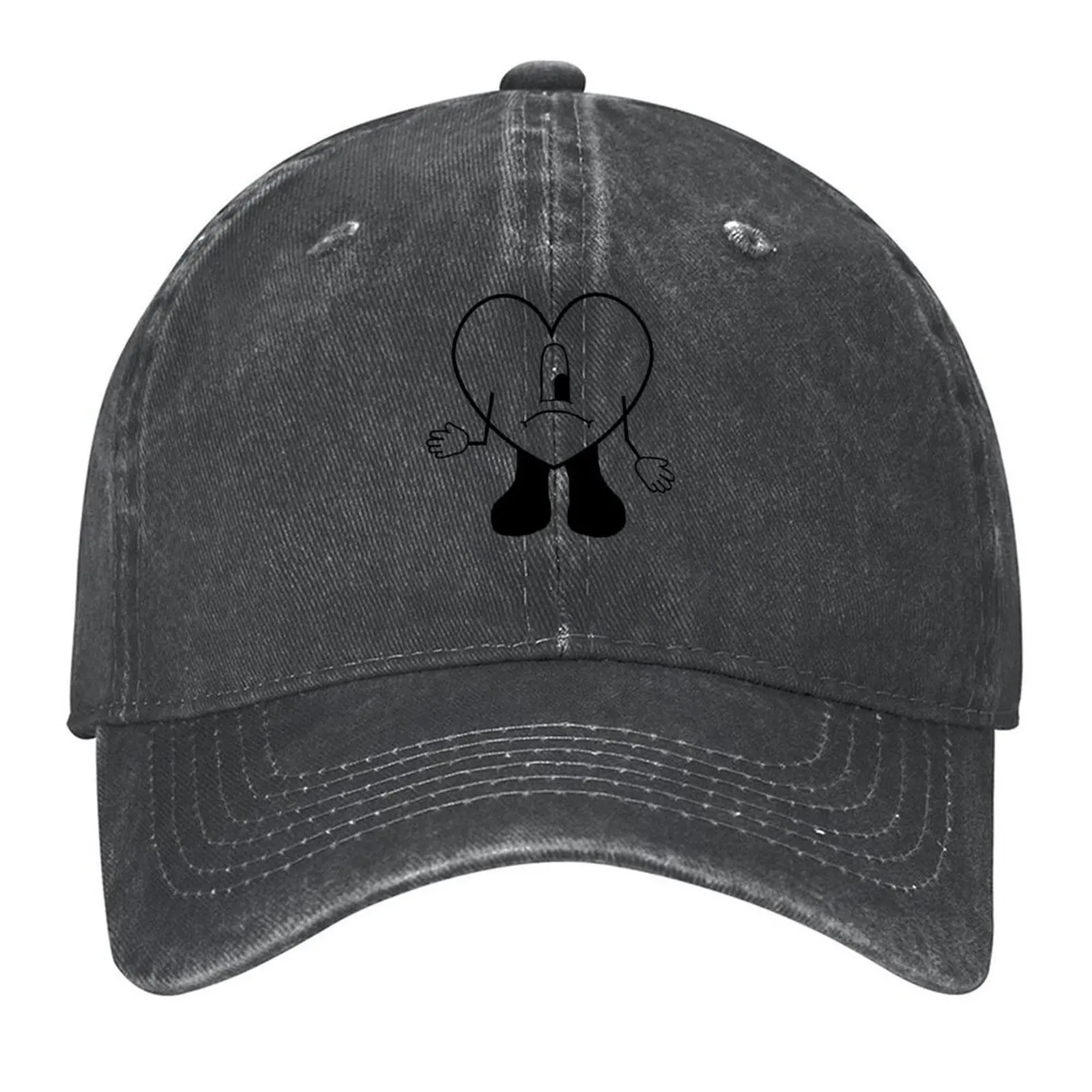 

Bad Bunny new tattoo UN VERANO SIN TI black Baseball Cap Luxury Hat Big Size Hat Ball Cap Beach Mens Women's