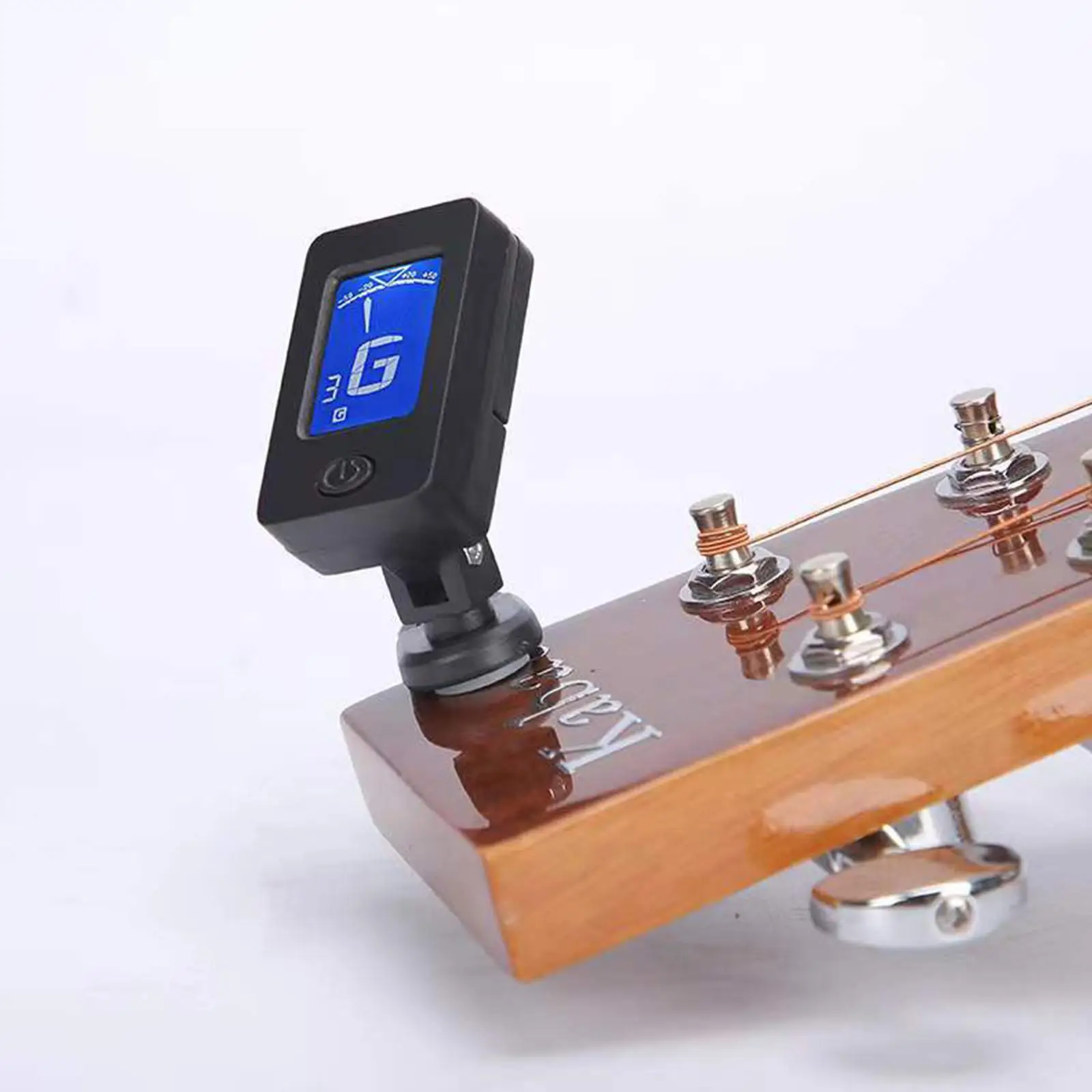 T-02 Guitar Tuner Chromatic Clip-on Tuner LCD Display Mini Size Tuner for Acoustic Guitar Ukulele Violin ﻿