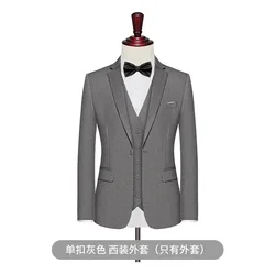 Korean style men's suit jacket, bar party clothing, long style, winter style