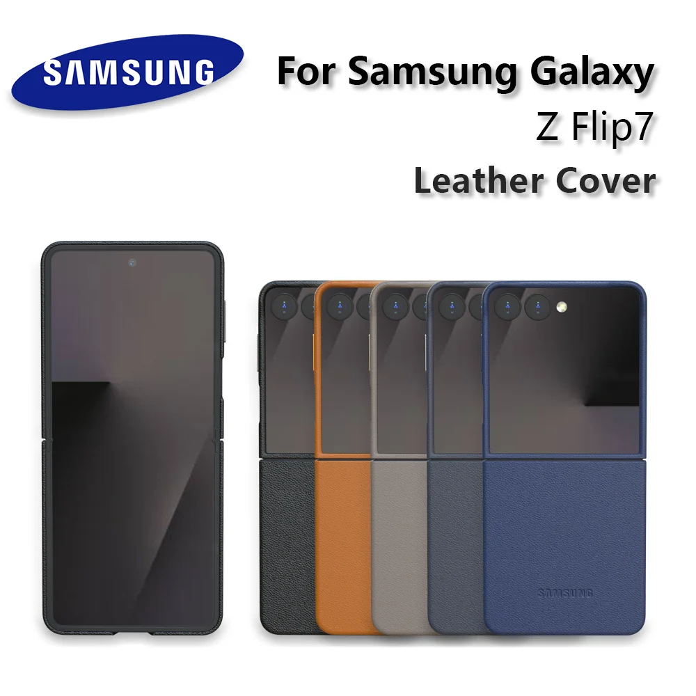 Für Samsung Galaxy Z Flip7 Hülle Luxus Leder Handyhülle Vollständige schützende stoßfeste Hülle Z Flip 7