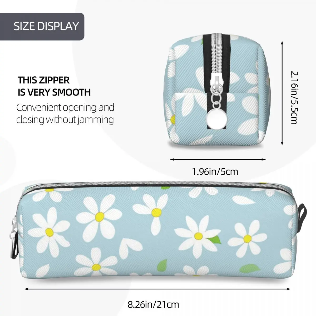 Schöne süße Blumen Feder mäppchen Blume Gänseblümchen Blumen Bleistift beutel Stift halter für Mädchen Jungen Bleistift Taschen liefert Geschenk Briefpapier