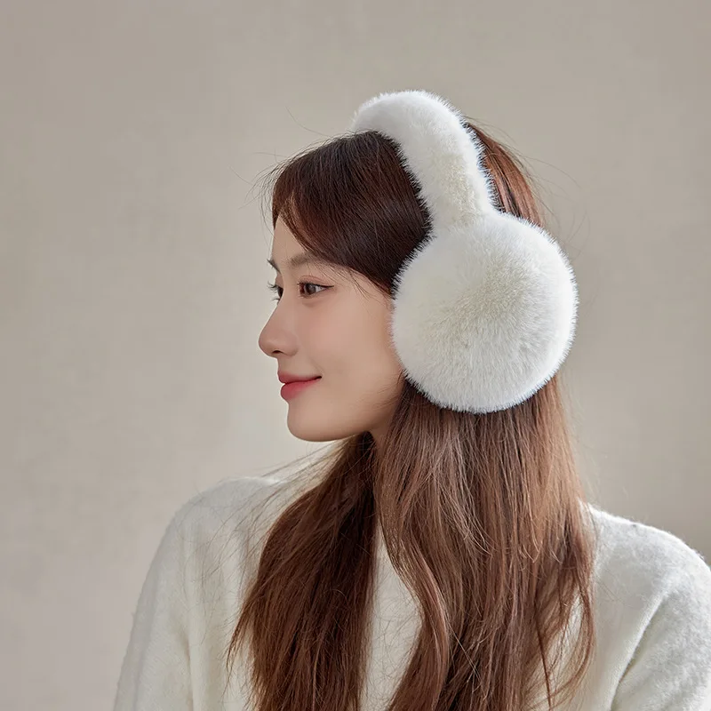 Winter Mink Plush Earmuffs for Warmth and Cuteness, Ear Covers for Children To Prevent Cold and Wind