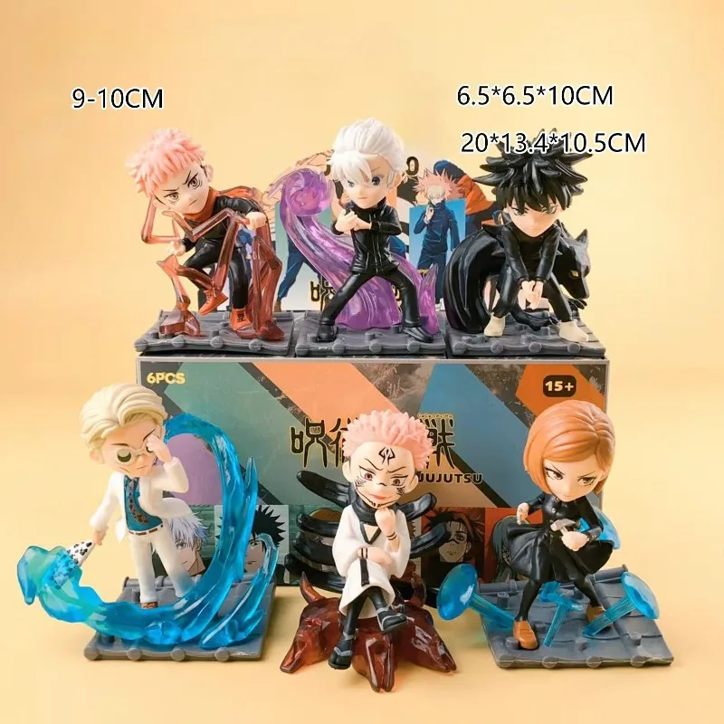 

New Jujutsu Turn Blind Box Anime Doll Gojo Satoru Action Figure Cute Desktop Decoration Model Boy Girl Toy Holiday Gift