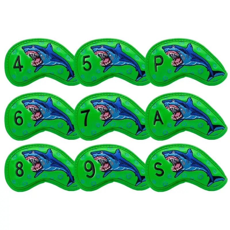 Golf Iron Covers Set Of 9 Magnetic Iron Head Covers Golf Club Covers Set Waterproof Protective Headcover Iron Golf Club Covers