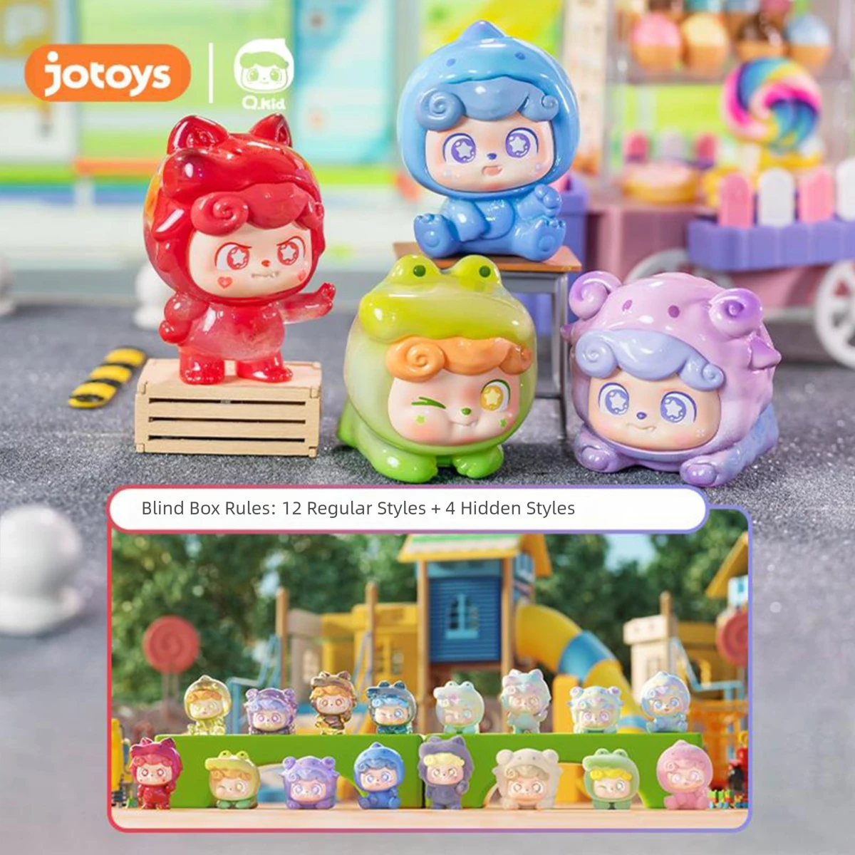 HIPLAY JOTOYS Q.kid Super Q.Team Mini Series Set Box Blind Box Figure