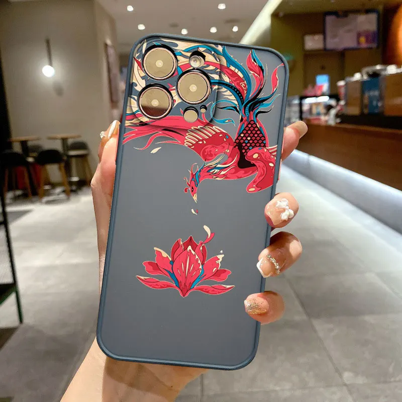 حافظة لهاتف آيفون 16 15 14 برو ماكس بلس 17 برو ماكس 13 12 ميني 11 برو ماكس غطاء خلفي مقاوم للصدمات فوندا