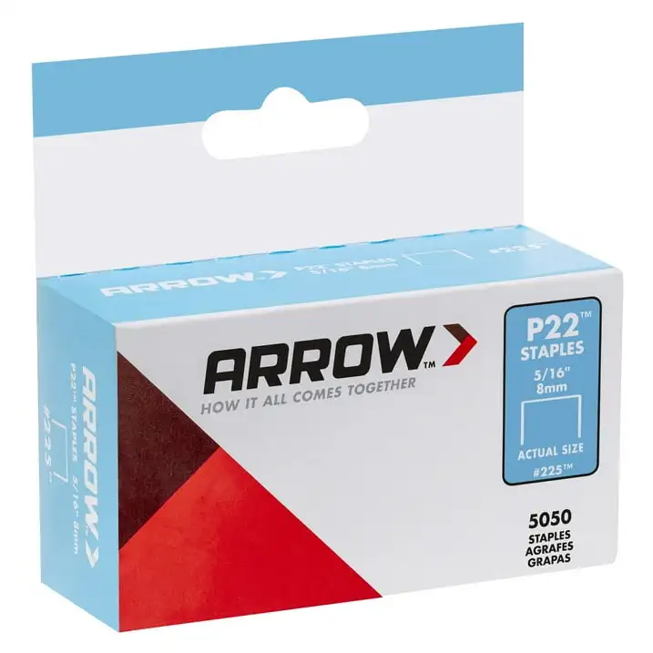 Graffette Arrow 225 5.000 Conteggio 5/16" per pinzatrice P22