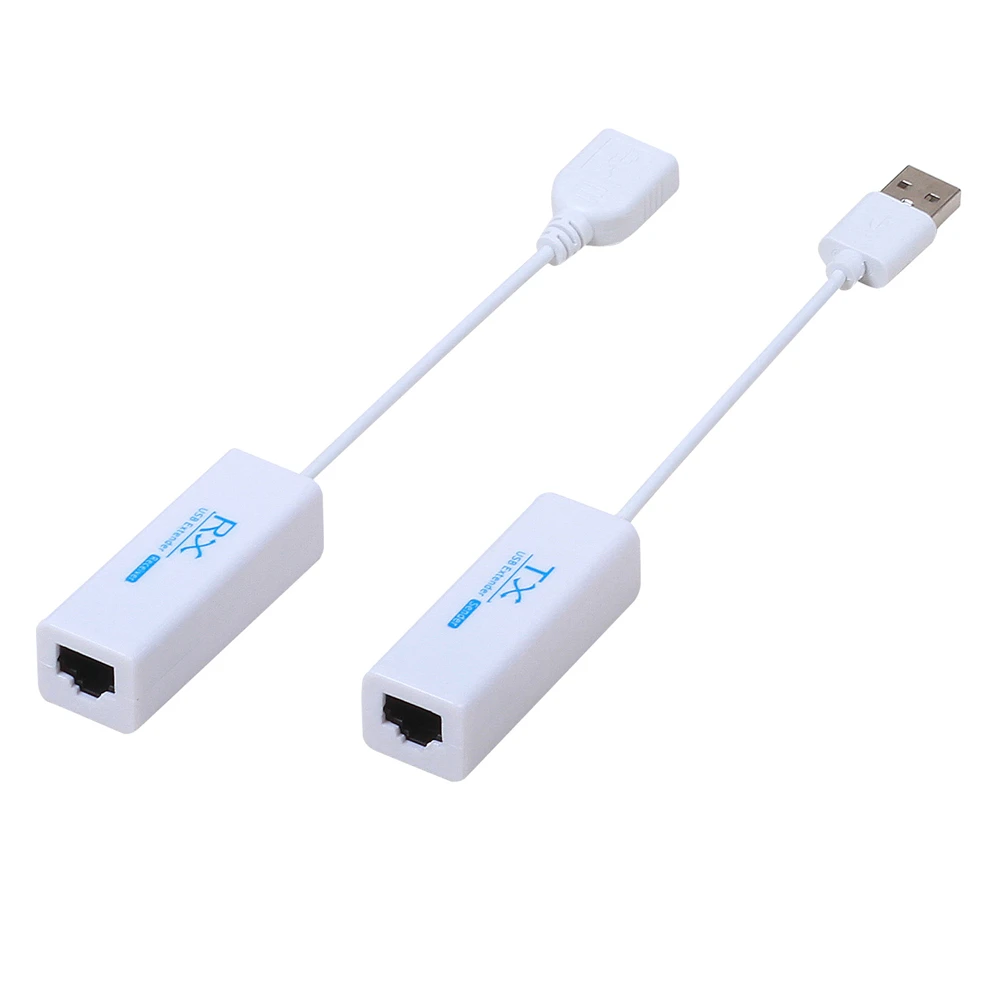 USB 2.0 RJ45 네트워크 확장기 어댑터 케이블 TX RX 송신기 수신기 Cat5 5e Cat6 USB 확장기 PC, TV 플레이어